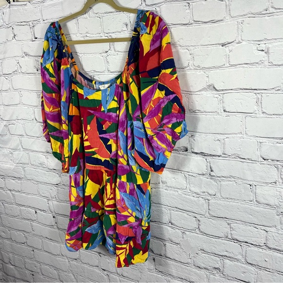 Beautiful Terra & Sky Multi-Color Tiered Bottom Blouse Size 4X (A34) - Picture 2 of 7